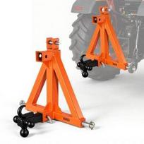 VEVOR 3 taškų priekabos jungtis su 50,8 mm imtuvu, 3 taškų greitoji jungtis su 3 priekabos rutuliais, traktoriaus vilkimo jungties adapteris 1 kategorijai, Kubota, Mahindra 55 x 16.5 x 54.5 cm