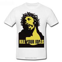 Kill Your Idol T-shirt Axl Rose Guns N Roses Printed Tshirthip Hop Funny Tee Comfortable T Shir L black