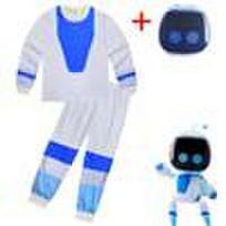 Astro bot kosmoso roboto cosplay kostiumas pižamų komplektas 110 white