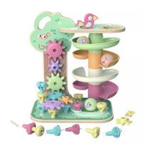 Tooky Toy: 2 viename rutulinis takelis ir pavarų konstruktorius žaidimas