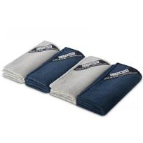 4 PCS Espresso Cleaning Towels Microfiber Set for Coffee Makers and Bar brown