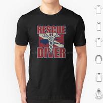 Rescue Diver T Shirt Big Size 100 Cotton Rescue Diver Dive Rescue Cave Rescue Scuba Diver Commercial Diver Military Diver Navy S brown