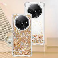 For Xiaomi Redmi 14C Case Bling Glitter Case For Redmi 14C 14R 5g Flowing Liquid Silicone Soft Clear Shockproof Quicksand Cover For Redmi 14C black