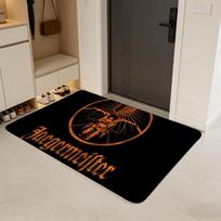 Alkoholis J-Jaegermeister Grindų kilimėlis Flanelinis durų kilimėlis Neslystantis sugeriantis plaunamas patalpų namų kilimas 40x60cm gray