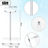 New 30/35/40cm Cap Display Stand Acrylic Transparent Wig Display Rack Hat Riser Bracket for Watch Display Hat Jewelry Shop