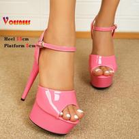 Womens Shoes 15 CM 6inchs Pole Dance Shoes Stripper High Heels for Women Sexy Show Shoes Sandals Party Platform Wedding Footwear 43 beige