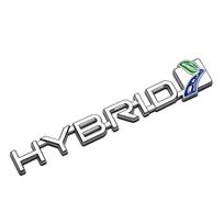 3D Metalo HIBRIDINIO Automobilio Lipdukas Emblema Ženklelis Ford Focus 2 3 MK2 MK3 MK5 Fiesta MK7 Mondeo MK4 Fusion Mustang ST Edge Kuga Shelby sidabras
