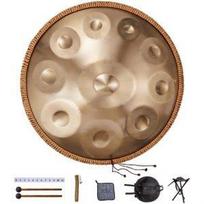 VEVOR Handpan būgnas 55,9 cm 10 natų D minor rankinis būgnas su plaktuku 55 x 55 x 25 cm