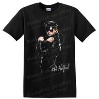 Rob Halford Metal God T Shirt Heavy Metal Pose Sunglasses Leather Tee L black
