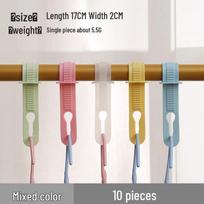 Windproof Non-Slip Clothes Drying Rack with Adjustable Locking Buckle brown