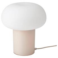 IKEA DEJSA: 28 cm stalinė lempa, smėlio spalvos opalinio balto stiklo (404.049.90) white