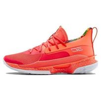 Under Armour Curry 7 Sour Patch Kids Peach Sneakers 3021258-603 44 red
