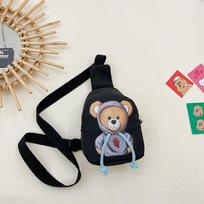 Crossbody Bag Cartoonish Cute Little Bear Crossbody Small Clutch Bag for Wallet and Phone Pouch rožinė