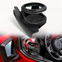 Car Window Cup Holder for 2018-2024 Jeep JL/JT Models Silver Right gray