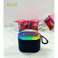 Wireless Portable Bluetooth Speakers with for USB AUX TF card Player  5W Output RGB Colorful Light Fabrics Sound Box