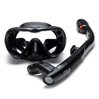 Anti-fog Swimming Snorkeling Goggles Glasses Leakproof Snorkel Set with Dry Snorkel Tube for Snorkeling Swimming Scuba Diving black