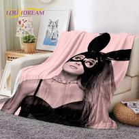 3D Ariana Grande Cat Ari Singer Soft Flannel Blanket for Beds Bedroom Sofa Picnic,Throw Blanket for Cover Outdoor Leisure Gift Size: 75*100cm, Weight: 230 GSM gray