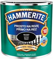 Hammerite tiesiai ant rūdžių metalo dažai, matiniai 0.25 L juoda