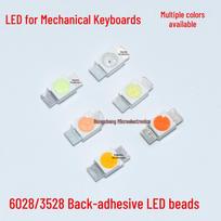 Reversible Mount RGB LED Chip for Mechanical Keyboard - 3528/6028 Multicolor (Red, Yellow, Blue, Green, White) Light Tube 10 - Ice Blue gray