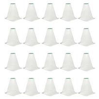 10/20 vnt. Garden Cloche skaidrus mini šiltnamis su pasukama ventiliacijos anga Daugkartinio naudojimo augalų apsauga lauko augalams, apsauga nuo užšalimo 20 PCS white