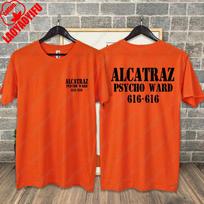 Alcatrazo psichiatrijos skyrius   Helovino grafiniai marškinėliai Mechaninis apelsinas Moteriški Unisex Pilno ilgio Naujoviški medvilniniai marškinėliai Camisetas 2XL black