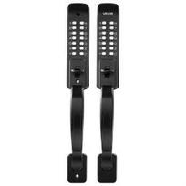 VEVOR Mechanical Keyless Entry Door Lock, 2.0 Code Upgrade, 4-7 Digits Code, Double-Sided Push Button Combination Keypad Door Lock with Pull Handle juoda