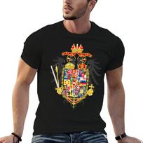 Austria-Hungary Coat of Arms T-Shirt Festival Short Sleeve T-Shirt S black