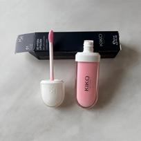 Italian Kiko 3D Mirror Lip Glaze Waterproof Long-lasting, smudge-free, soft bean paste 1 pcs 03 01-Pink black
