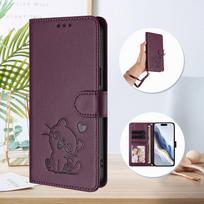 Odinis kortelių dėklas XiaoMi RedMi Note 14 Pro Plus 14S 13 12 12R 12S 12T Turbo Speed 4G 5G piniginė atverčiamas telefono dėklas Redmi Note 13 Pro+ 5G tamsiai ruda spalva