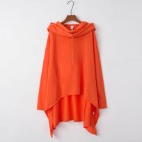 Women Casual Solid Color Hooded Sweatshirt Pullover Blouse Tops Jacket Coat S