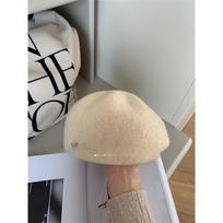 Big Head Beret Women's Autumn and Winter Face Showing Small Retro Japanese Painter Hat Korean Version Versatile Forward Hat M（56-58cm） gray