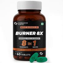 Carbamide Forte Fat Burner 60 Veg Tablets 180g for Men & Women Weight Loss Support black
