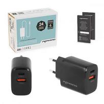 Movano GaN 30W USB-C PD + USB-A Charger (Black) ZZ/PD30W-B