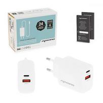 Movano GaN 30W USB-C PD + USB-A Charger (White) ZZ/PD30W-W