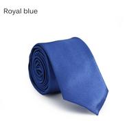 Slim Skinny Plain Solid wedding Silk Necktie Tie