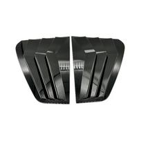 For VW Golf MK7 MK7.5 2013- Car Rear Louver Window Side Shutter Cover Trim Sticker Vent Scoop ABS Carbon Fiber Black Parts Carbon gray