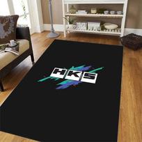 Sportinio automobilio HKS JDM Kiliminiai priedai Koridoriaus kilimas Neslystantis skalbyklos kilimėlis Skalbinių dekoras Balkonas Vaikų svetainė Tualeto kilimėlis 40cmX60cm blue