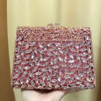 Crystal Evening Women Clutches Bags WHTUOHENG Big White Rhinestone Ladies Diamond Crystal Purses Luxury Party Prom Handbags Bags 18cmX12cmX7cm gray