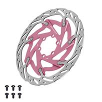 Hollow Centerlock Bicycles Disc Brake Rotors 160mm Road Bikes Brake Rotors Center Lock Hydraulic Disc Brake Rotors rožinė