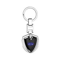 SFXU9 Metalo Ženkliukas su Automobilio Logotipu Raktų Pakabukas Raktų Papuošalai Aksesuarai Ford Mustang Fusion Explorer ST MK2 MK3 MK5 Fiesta MK7 Mondeo Focus gray