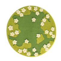 Gėlių dizaino katės draskyklė su sizaliu ir pliušiniu kilimėliu 2 viename Draskymo lenta ir poilsio vieta naminėms katėms (Green,Flower bush sisal carpet) žalia