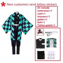 Anime Kamado Tanjirou Cosplay Costume Halloween Cosplay Cartoon Costume For Adult Gifts S mėlyna