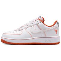 Kobe Bryant x Nike Air Force 1 Low Žiedų Valdovas Vyriški Sportbačiai Balti Balti-Saugiai Oranžiniai IQ3921-100 45 white