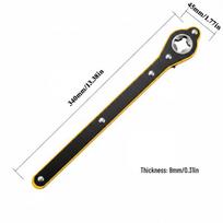 Labor-Saving Car Jack Wrench Set: Extended Rocker Ratchet for Tire Changing.
