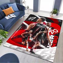Basketball Player Dekker Collage Print Area Rug Non‑Slip Rectangular Floor Mat Sports Fan Gaming Living Bedroom Home Decor Rug 40x60cm( 15x23in ) gray