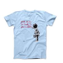 Banksy Dream Big Street Art Tshirt S white