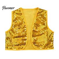 Shiny Disco Ball Outfit Sequin Vest for Kids Adults, Sparkling Party Vest, Luxury Festive Photo Prop Sleeveless Performance Costume Halloween Kid sidabras