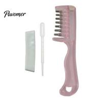 Essential Oil Hair Comb Scalp Applicator Comb, Round Massage Ball Teeth Design, 10ml Capacity, Portable Care Tool Clear Leakproof Liquid Dispenser for white