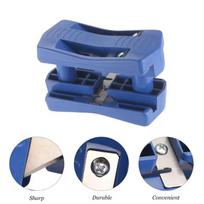 Wood Edge Banding Trimmer Set Multitool for PVC Plywood Melamine Boards Double Side Cutting Tool for Cabinet Edge Finishing A blue