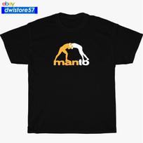 New MANTO Brazilian Jiu Jitsu T-Shirt Logo Many Colors S to 5XL Made In USA S black
